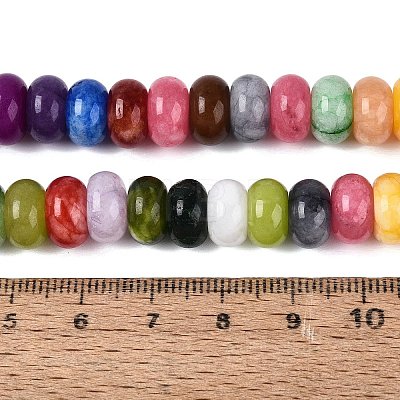 Natural White Jade Beads Strands G-Q613-01F-39-1