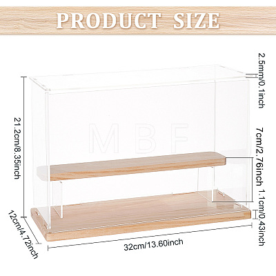 2-Tier Transparent Acrylic Presentation Boxes ODIS-WH0002-45-1