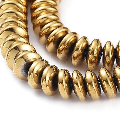 Electroplate Non-magnetic Synthetic Hematite Heishi Beads Strands G-M007-20A-1