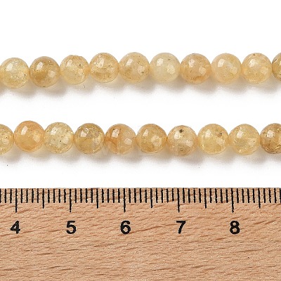 Natural Yellow Garnet Beads Strands G-Z129-C01-6mm-02-1