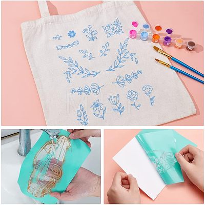 Self-Adhesive Silk Screen Printing Stencil DIY-WH0173-021-04-1