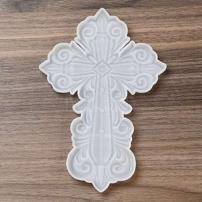 Religion Cross Shape Display Decoration DIY Silicone Mold DIY-K071-01B-1