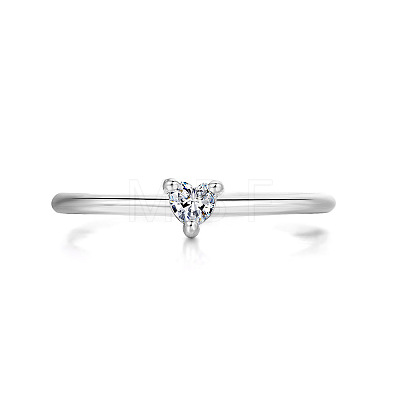 Brass Micro Pave Cubic Zirconia Finger Rings for Women FS-WG4BC3F-07-1