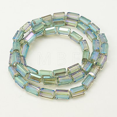 Electroplate Glass Beads EGLA-J023-8x4mm-WLS11-1