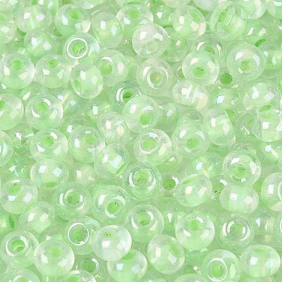 FGB Inside Colours Transparent Glass Seed Beads SEED-T009-01B-1