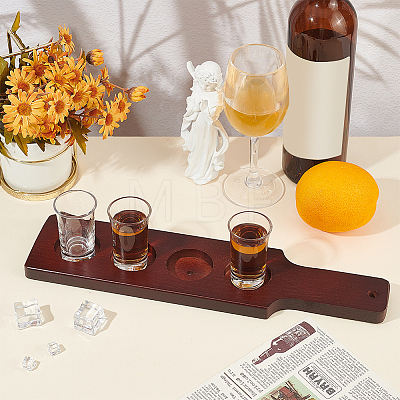 Wooden Shot Glasses Serving Tray WOOD-WH0029-47-1