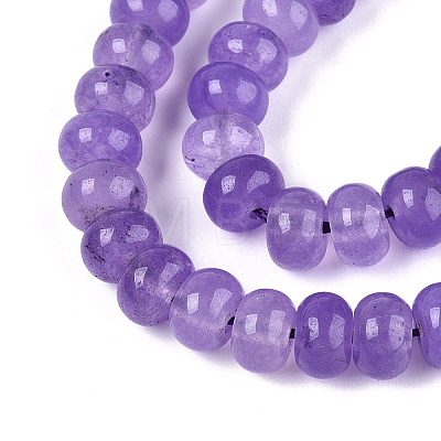 Dyed Natural White Jade Beads Strands X-G-T139-59A-08-1