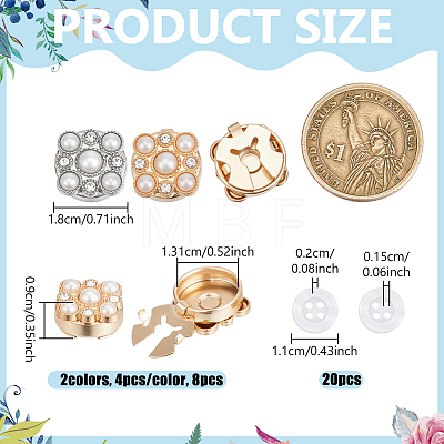 Alloy Cufflinks BUTT-NB0002-20-1