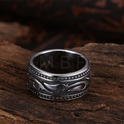 Men's Stainless Steel Finger Rings RJEW-BB29955-11-1