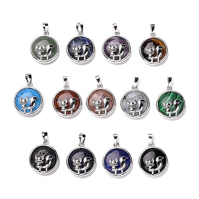 Natural & Synthetic Gemstone Pendants G-K321-01P-1