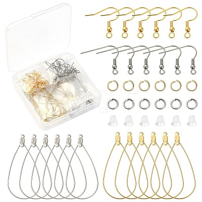DIY Wire Wrap Earring Making Kit STAS-CJ0002-39-1
