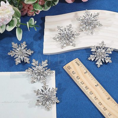 Christmas Alloy Rhinestone Lapel Pins JEWB-WH0028-135-1