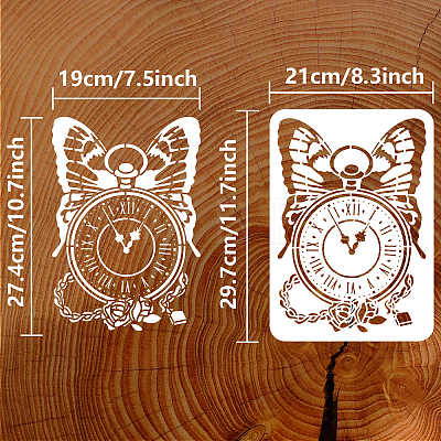 Plastic Drawing Painting Stencils Templates DIY-WH0396-506-1