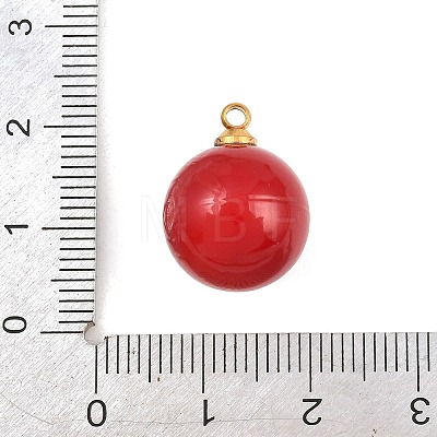 304 Stainless Steel Resin Pendants STAS-K322-10C-02-1