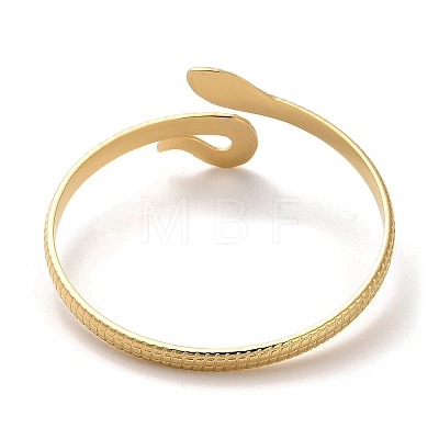 Golden 304 Stainless Steel Cuff Bangle for Women BJEW-C050-02B-G-1