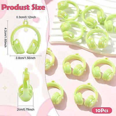 UV Plating Opaque Acrylic Pendants SACR-FZC0001-001C-1