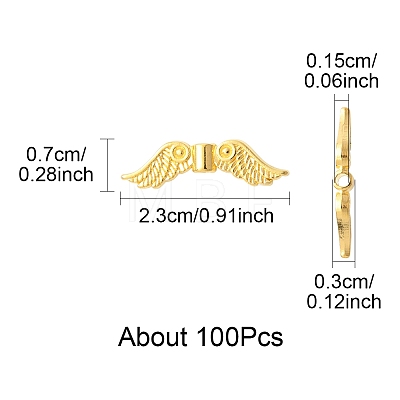 100Pcs Tibetan Style Alloy Beads TIBEB-FS0001-13-1