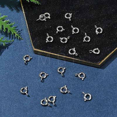 Brass Spring Ring Clasps KK-FS0001-50P-1