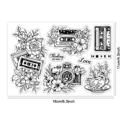 Custom PVC Plastic Clear Stamps DIY-WH0448-0554-1