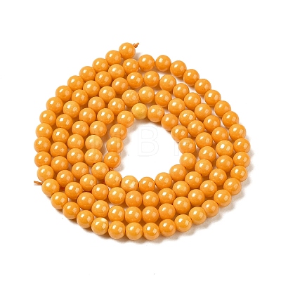 Cubic Zirconia Imitation Pearl Bead Strands ZIRC-P109-03A-08-1