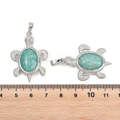 Natural Amazonite Pendants G-A315-03E-P-1