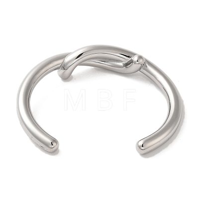 304 Stainless Steel Wire Wrap Cuff Bangles BJEW-Q773-06D-P-1