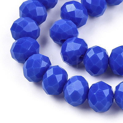 Opaque Solid Color Glass Beads Strands EGLA-A034-P1mm-D32-1