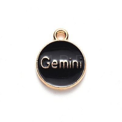 Alloy Enamel Pendants X-ENAM-S124-01B-08I-1