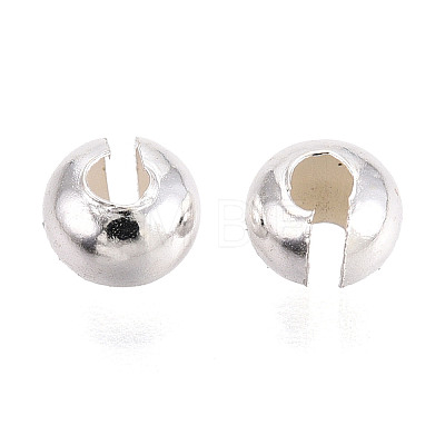 925 Sterling Silver Crimp Beads Covers STER-T008-37S-02-1