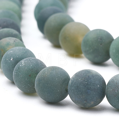 Natural Moss Agate Beads Strands X-G-T106-018-1