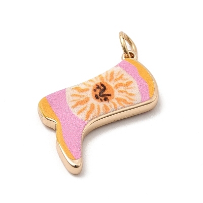 Printed Brass Pendants KK-H253-01B-G03-1