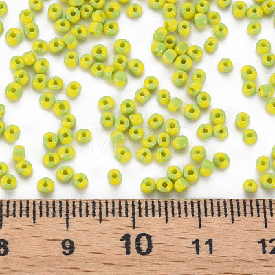 12/0 Two Tone Opaque Glass Seed Beads SEED-T006-01A-A02-1