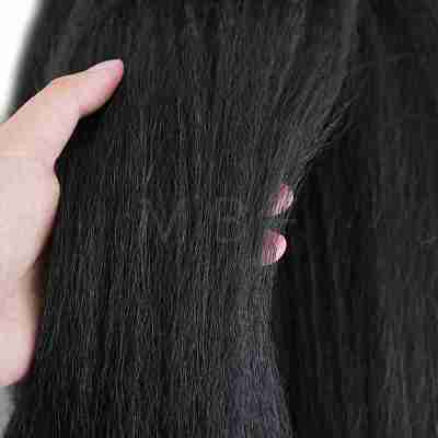 Long Straight Ponytail Hair Extension Magic Paste OHAR-D007-01-1