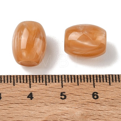 Opaque Resin European Beads RESI-F073-16A-1