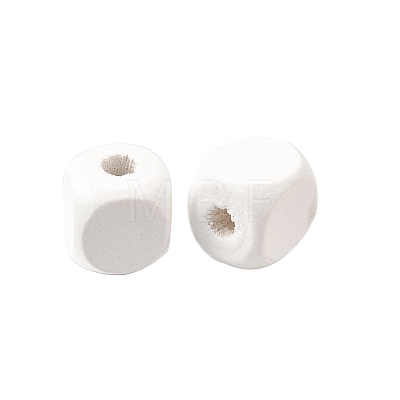 Spray Painted Wooden Beads WOOD-P021-01B-30-1