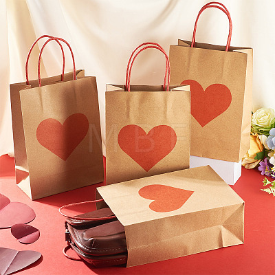 10Pcs Valentine's Day Paper Bags CARB-TADJ0001-01A-1