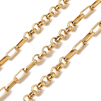 304 Stainless Steel Figaro Chains CHS-K024-03G-1
