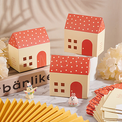Paper Small House Gift Boxes CON-WH0088-55C-1