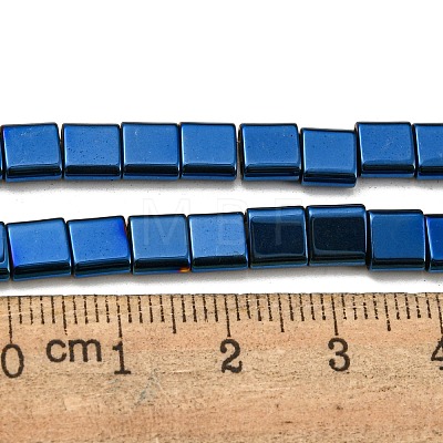 Electroplated Non-magnetic Synthetic Hematite Beads Strands G-C106-A02-14-1