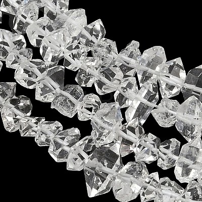 Natural Herkimer Diamond Beads Strands G-L611-A01-02-1