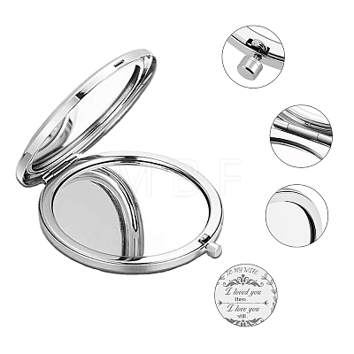 304 Stainless Steel Customization Mirror DIY-WH0245-015-1