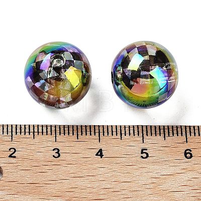 UV Plated Acrylic Beads X-OACR-O008-03B-1