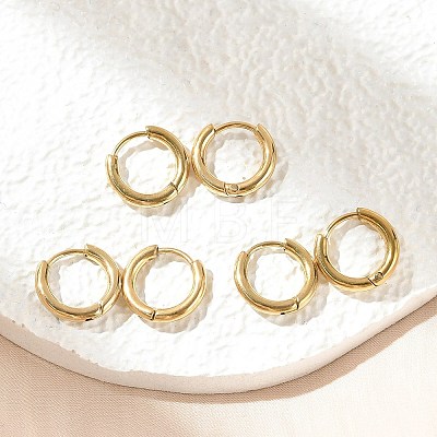 Ion Plating(IP) 304 Stainless Steel Hoop Earrings EJEW-P177-G-06-1