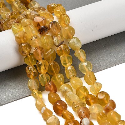 Natural Yellow Opal Beads Strands G-P497-01E-34B-1