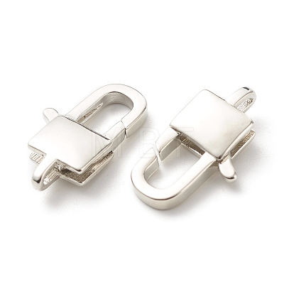 Eco-Friendly Brass Lobster Claw Clasps KK-G405-08P-RS-1