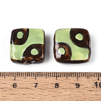 Handmade Porcelain Ceramic Beads PORC-T135-05F-1