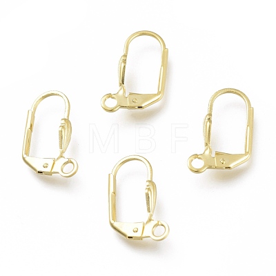 Brass Leverback Earring Findings KK-Z007-28G-1