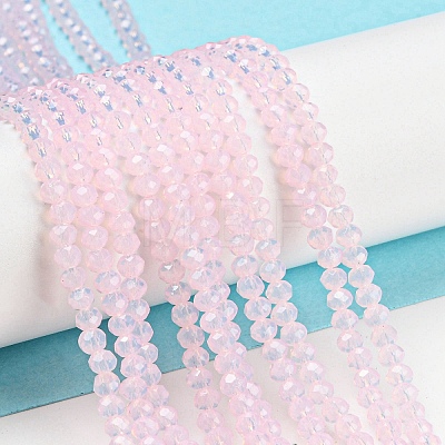 Baking Painted Transparent Glass Beads Strands DGLA-A034-J2mm-B04-1