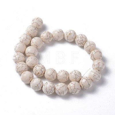 Synthetic Magnesite Beads Strands G-E018-16mm-1