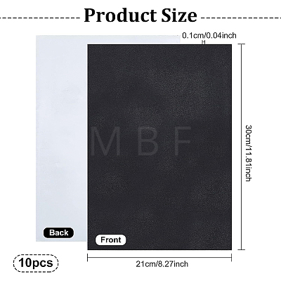 BENECREAT Black Nonslip Foam Adhesive Pad Mat for Furniture AJEW-BC0005-34-1